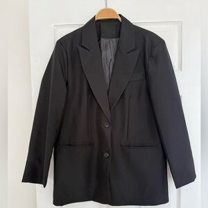 Oversized Black Women's Blazer